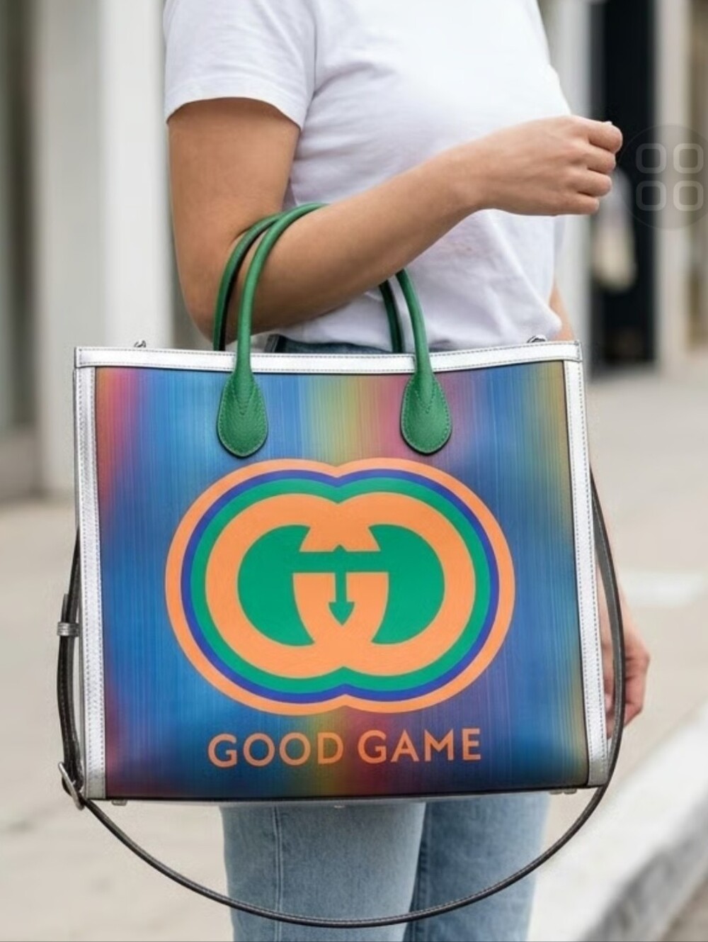 Gucci Good Game Multicolor PVC Tote Bag